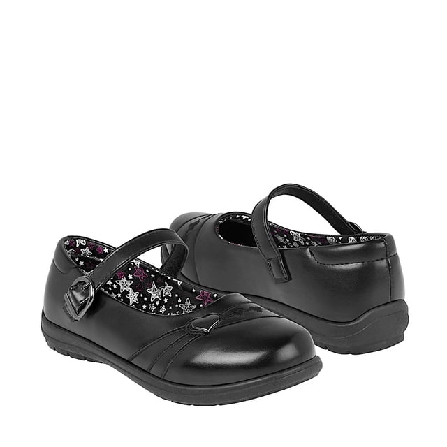 ZAPATOS ESCOLARES CLASBEN NIÑA SCALA SIMIPIEL NEGRO 18-21