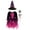 Type 1 Purple, variant on TiaoBug Kids Girls Halloween Witch Costume Long Sleeve Tulle Dress with Magic Wand Hat Set Type 2 Purple 7-8