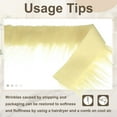 thumbnail image 4 of Tejido de Piel Sintética Uxcell, 60 x 2 Pulgadas de Piel Sintética Esponjosa, Tiras Pre-cortadas para Manualidades de Barba, Amarillo Crema, 4 of 7