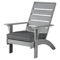 thumbnail image 3 of Linon Rockport Slat Back Acacia Outdoor Lounge Chair with Cushion, Brown/Beige, 3 of 12