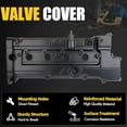 thumbnail image 5 of Upgread Aluminum Engine Valve Cover Compatible with 2006-2011 Dodge Attitude Hyundai Accent Kia Rio5 L4 1.6L 22410-26855 22410-26860 264-990$$Vehicle Parts & Accessories, 5 of 7