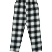 North 15 Boy's Cozy Plaid Polar Fleece Lounge Pants-1225B-Design 13-10-12