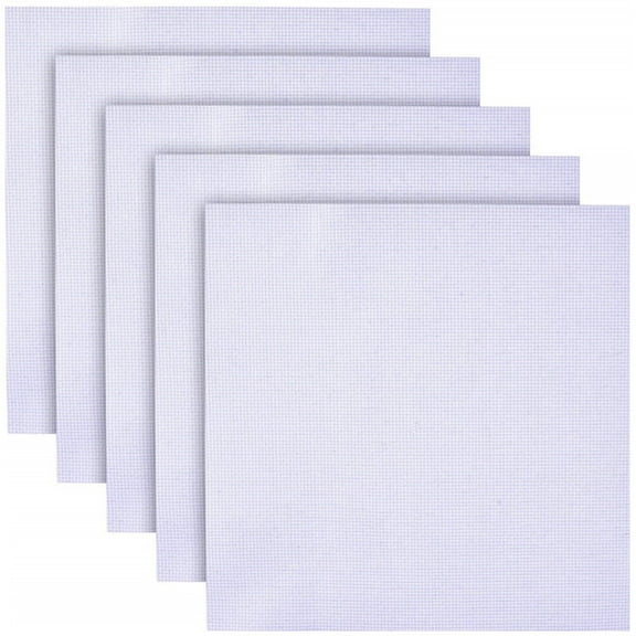 Mictong cross stitch embroidery plain cloth handmade needlework, cross stitch fabric, suitable for DIY crafts, white, 10 pieces