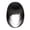 Black, variant on ERDOUY Synthetic Fiber Clip-On French Bangs Extensions, Women's Thick Fringe Hairpieces with Temple Clips, Easy-to-Wear Clip In Bangs Hair Accessories, Silver-gray