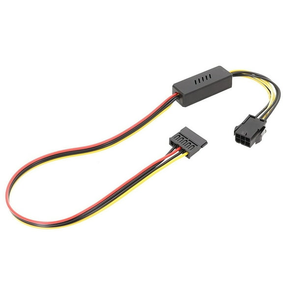 Sata Power Adapter Cable 6pin Female to Sata Hard Drive Cable With Voltage Reduction Board for Gamers Computers