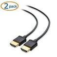 thumbnail image 2 of Cable Matters 2-Pack Ultra Thin HDMI Cable 10 ft Support 4K@60Hz Ultra Slim HDMI Cable 4K Rated with Ethernet HDR Support for PS5 Xbox Series X/S RTX4090/3090 RX 7900/7800 Apple TV and More, 2 of 5