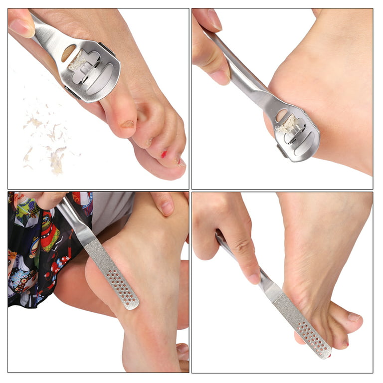 2022 New Stainless Steel Foot Skin Shaver Corn Cuticle Cutter Remover Rasp  Pedicure File Foot Callus 10 Blades Foot Care Tool - China Nail and Nail  Sample price