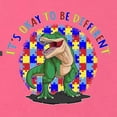 thumbnail image 4 of Wild Bobby Its Okay to Be Different | Dinosaur Autism Awareness Women Racerback Tank Top, 4 of 5