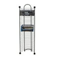 thumbnail image 2 of Atlantic 32-Disc Modern Nestable Wire Rack Media Storage Tower (32 CDS, 32 DVDs), Gunmetal, 2 of 6