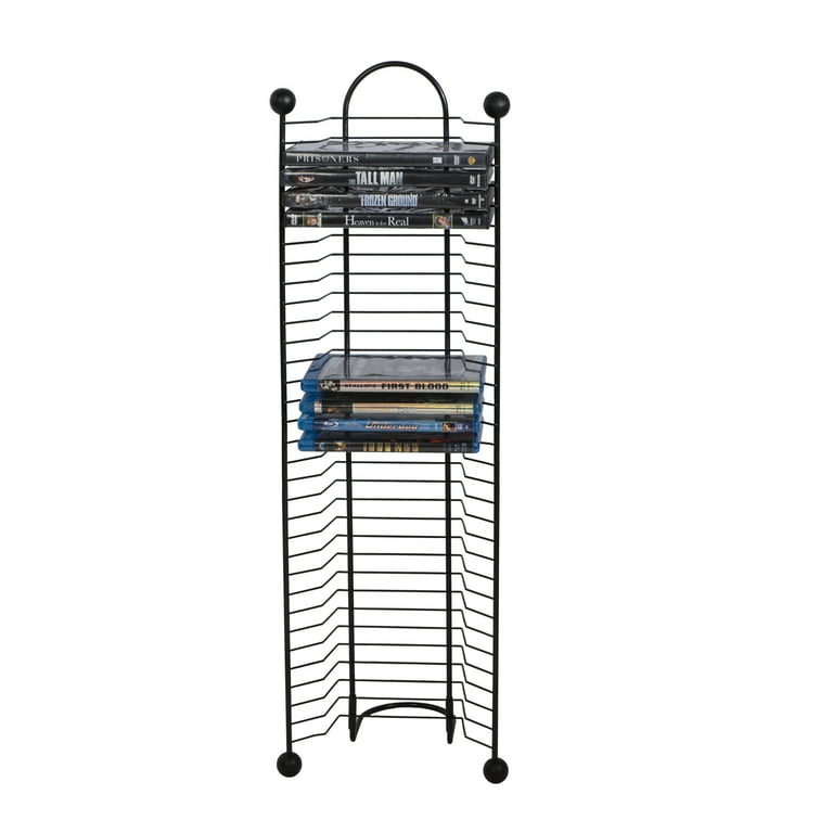 Atlantic 32-Disc Modern Nestable Wire Rack Media Storage Tower (32