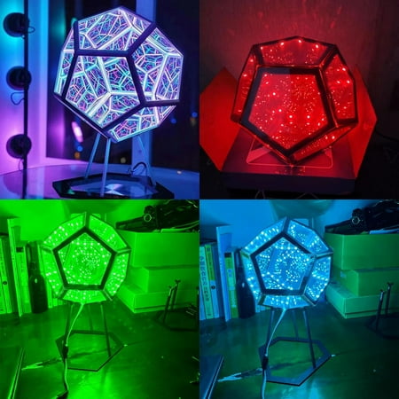 

DFDIEJZ Illuminate your space with this enchanting Dreamy Hues Colorful Dodecahedral Geometric LED Night Light. Powered by USB this unique and romantic piece of space art casts a warm r