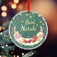 thumbnail image 5 of Buon Natale Italian Christmas Crystal Glass Christmas Ornament Ornaments for Teacher Coworker Boss Friend Mentors Winter Holiday Decor Crystal Glass Christmas Decor with Holiday Design, 5 of 8