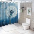 thumbnail image 7 of Orinice Dandelion Bathroom Decor Set, Colorful Luxurious Graphic Print Polyester Fabric Fashion Shower Curtain with Hooks, Waterproof Bathroom Curtain Decoration for Home Bathtubs 69x72, 7 of 7
