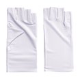 thumbnail image 5 of Ticikt Ice Silk Sun Protection Gloves, Half‑Finger Breathable UV‑Protection Thin Gloves for Men Women Summer,White, 5 of 5
