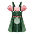 thumbnail image 5 of iiniim Women's Gingerbread Character Holiday Outfits One Piece A-line Cookie Dress Green XXL, 5 of 7
