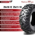 thumbnail image 2 of 6 WANDA ATV tires (2) 25x10-12 & (4) 25x11-10 for 99-00 Polaris 500 Ranger 6x6, 2 of 5