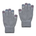 thumbnail image 3 of Guantes de Punto Yuyangstore Guantes de Invierno Elásticos Cómodos con Pantalla Táctil Gris, 3 of 8
