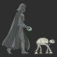 thumbnail image 2 of Men's Star Wars Darth Vader AT-AT Walking the Dog Graphic Tee Charcoal X Large, 2 of 5