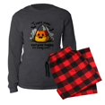 thumbnail image 5 of CafePress - I Can't Make Everyone Happy I'm Candy Corn - Women's Long Sleeve Charcoal Gray Pajamas, 5 of 7