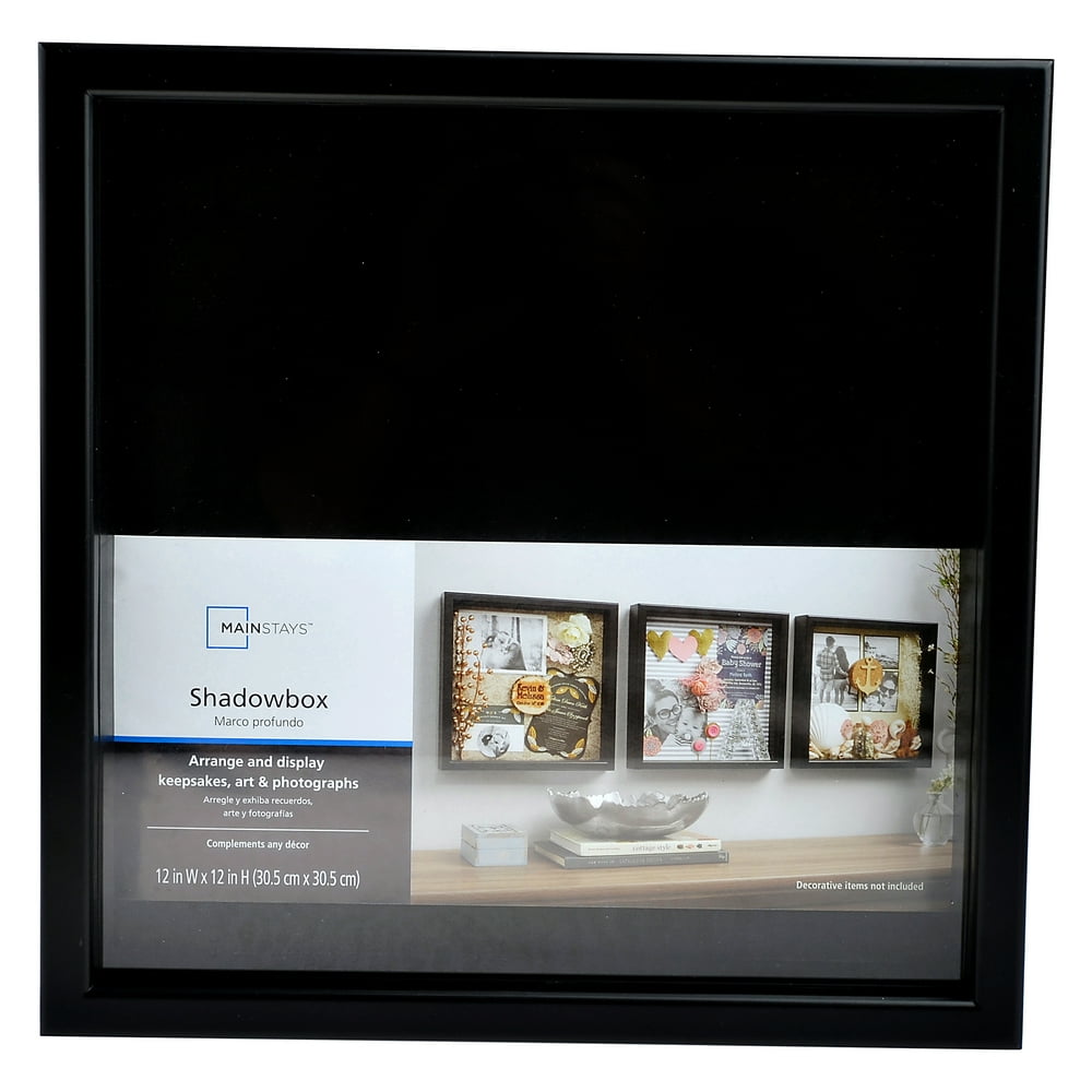 Mainstays 12" x 12" Black Shadow Box Frame