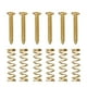thumbnail image 1 of Paquete de 6 tornillos de pastilla de bobina simple para guitarra eléctrica con resortes (dorado), 1 of 5