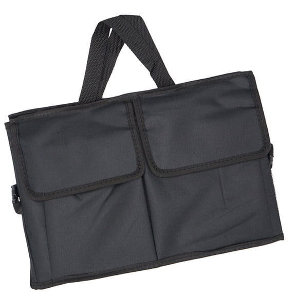 CIMAXIC Black Oxford Cloth Car Storage Organizer for Suv with Handle and Pockets