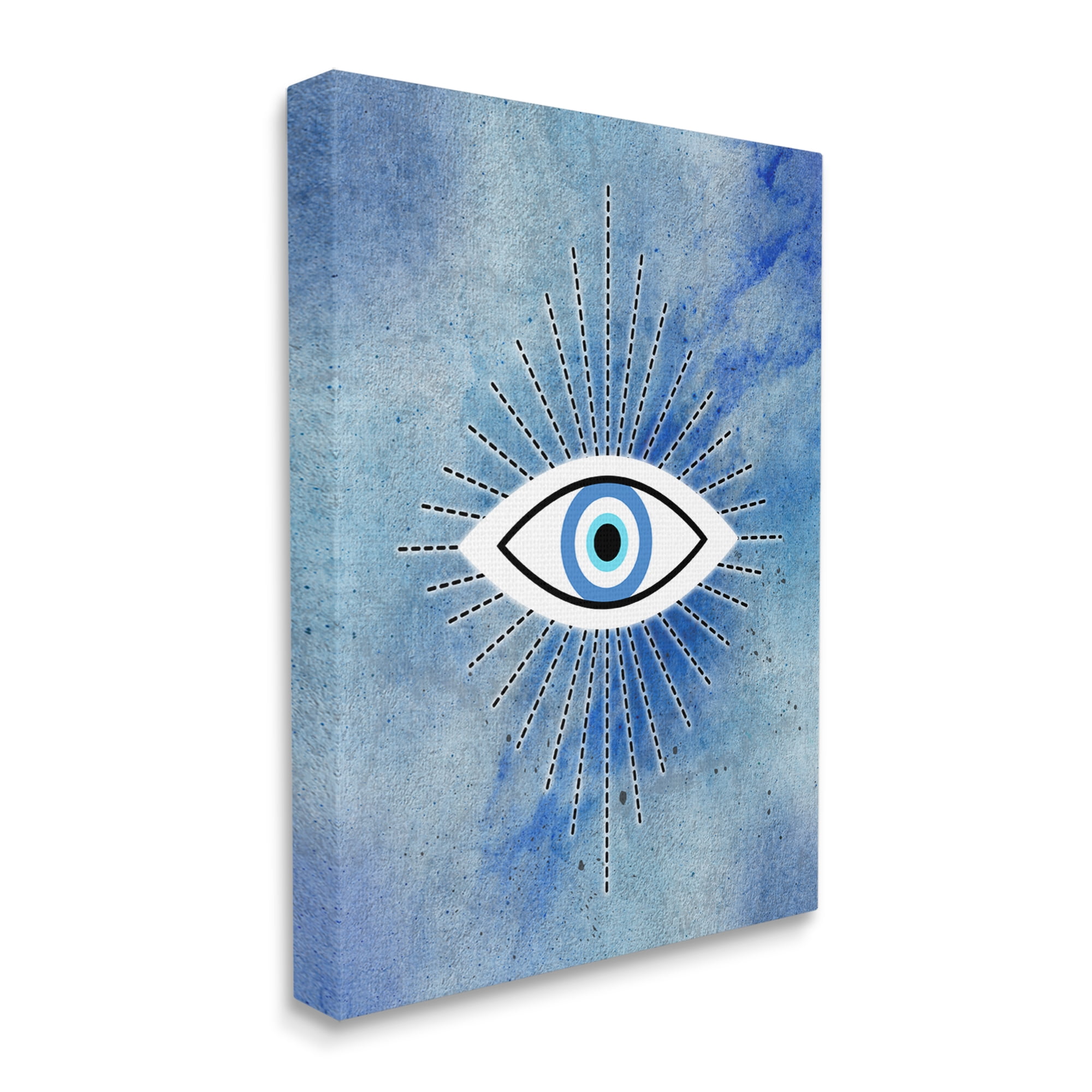 Stupell Industries Deco Evil Sky Eye All Seeing Sacred Charm,36 x 48, Design by Martina Pavlova