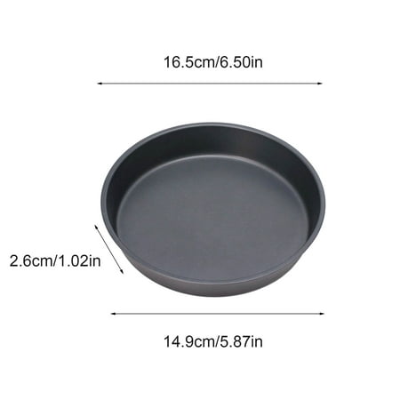 

Hueook Grill Pans Round Shallow Pizza Pan Household Pizza Bakeware Mold Western Food Maker Kitchen Decor
