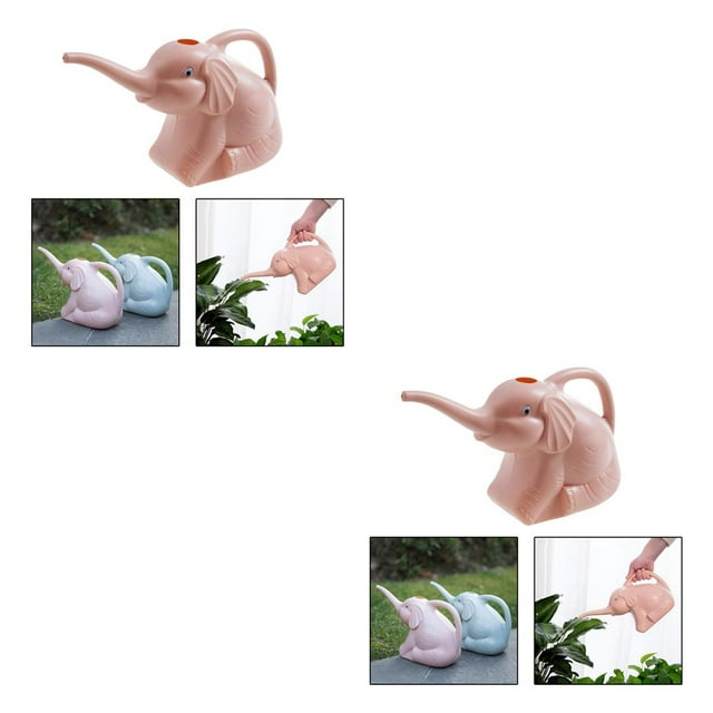 Matsuzay 2L Elephant Watering Can Indoor Watering Flower Can Plants 2piezas Rosa