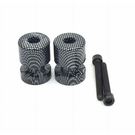 HTT-MOTOR Carbon Flat Swingarm Spools No logo 6mm Thread For Yamaha FZ6 2004-2008/ Yamaha FZ8 2011-2012/ Yamaha R1 YZF-R1 1998-2013/ Yamaha FZ8 2011-2012