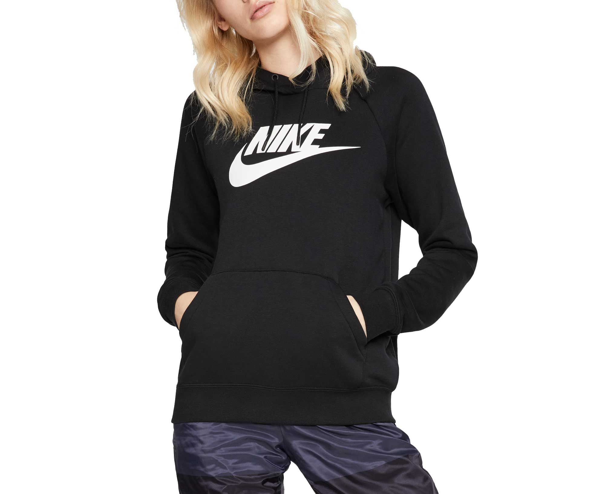nike women's sportswear essential fleece pullover hoodie