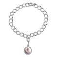 thumbnail image 2 of Siberian Cat Kitten Tipping The Scale Silver Plated Bracelet with Antiqued Charm, 2 of 4