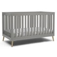 thumbnail image 4 of Delta Children Essex 4-in-1 Convertible Baby Crib, Grey/Natural Legs, 4 of 12