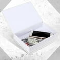 thumbnail image 3 of Trianu 3 Pack Linen Faux Book Box, 8.6 x 6 x 1.8 inches, White, 3 of 6