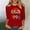 Red, variant on HOMBOM Womens 3/4 Sleeve Tops Summer T-Shirts Pink Graphic Retro 1996 Print Crew Neck Graphic Tees for Young Woman Basic