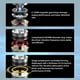 thumbnail image 3 of 3 pares de Audífonos para juegos transparentes de alta frecuencia de 3,5 mm para teléfonos inteligentes (sin micrófono) Likrtyny Para estrenar, 3 of 4