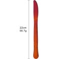 thumbnail image 2 of Dinner Knives, 12-piece Stainless Steel Dinner Knives, Redutter Knives, Flower Edge Table Knives Classic Flatware Set, Knives for home, Kitchen or Restauran, 8.6 Inches -Red, 2 of 7