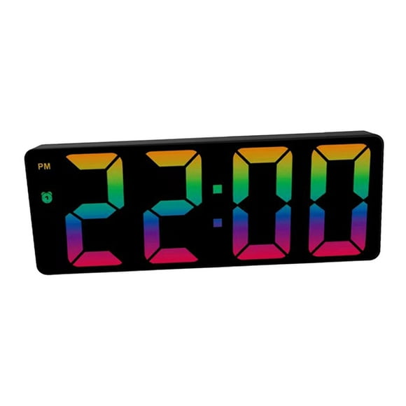 Despertador electrónico colorido Sunnimix Pantalla LED grande Estilo A
