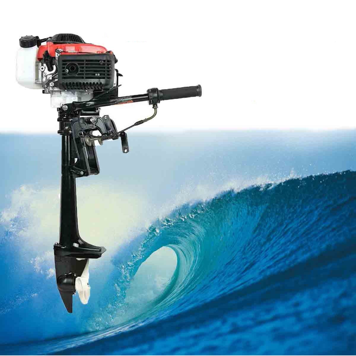 SUDEG 4HP 4 Stroke Outboard Motor Boat Engine CDI Air Cooling System Inflatable Fishing Boat