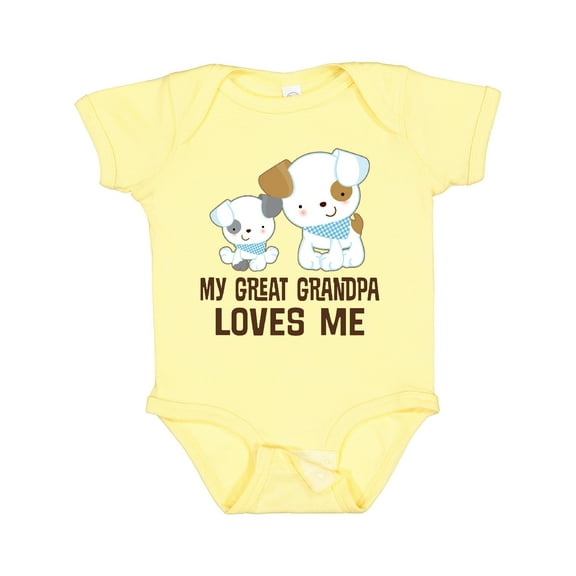 Inktastic My Great Grandpa Loves Me Boys Grandson Boys Baby Bodysuit