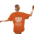 thumbnail image 2 of WILLBEST T-Shirt Femme Décontracté et à la Mode Imprimé Lettre Col Rond T-Shirt Surdimensionné, 2 of 5
