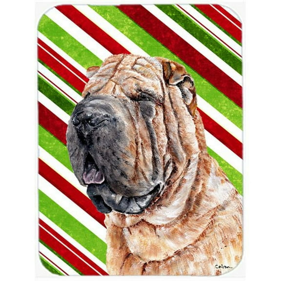 Carolines Treasures  Shar Pei Candy Cane Christmas Mouse Pad