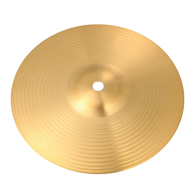 Miangastore 8 Inch Brass Crash Ride Hi-hat Cymbals Brass Cymbal for Players Beginners Percussion Instrument (Golden)