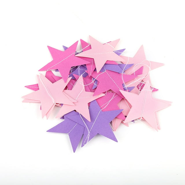 Guirnalda de estrellas, guirnalda de estrellas de fiesta, estrella de papel colgante, pancarta de estrella de fiesta, funcionalidad de alta precisión
