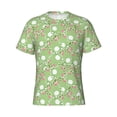 thumbnail image 4 of Vsdgher Cute Frog2 Print Men's Dry Fit Mesh Athletic Shirts Moisture Wicking Tennis T-Shirt Tops, 4 of 9