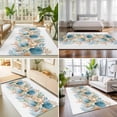 thumbnail image 4 of Area Rugs 3'x5', Beach Coastal Carpet Runner Indoor Outdoor Rugs Home Decor Aesthetic, Nautical Shell Starfish Coral Summer Non Slip Mats Washable Accent Rug for Living Room Bedroom, 4 of 8