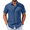Denim Blue, variant on COOFANDY Mens Beach Shirs Untucked Shirts Short Sleeve Button Up Casual Dress Shirts