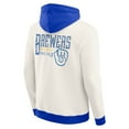 thumbnail image 3 of Men's Darius Rucker Collection by Fanatics  Cream Milwaukee Brewers Polar Fleece Full-Zip Hoodie, 3 of 6