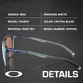 thumbnail image 2 of Oakley OO9286 Thurso Round Shaped Polarized Sunglasses for Men - Includes Official Eyewear Kit - Matte Crystal Black Frame with Prizm Deep Water Lens, 2 of 6