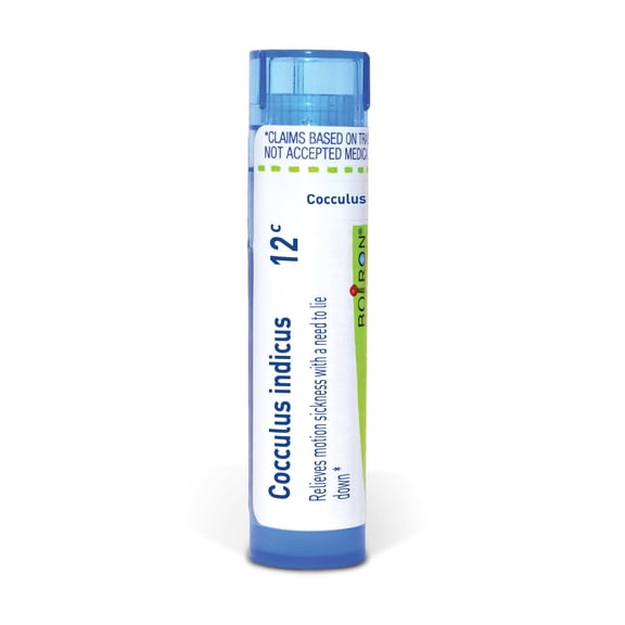Boiron Cocculus Indicus 12C, Homeopathic Medicine for Motion Sickness With A Need To Lie Down, 80 Pellets
